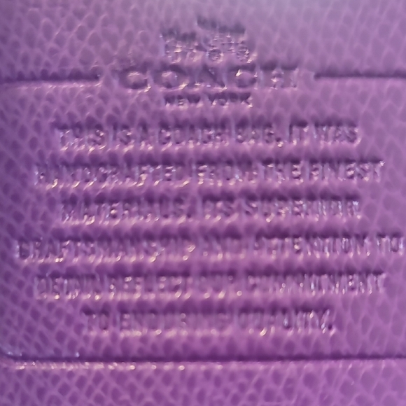 Coach Vibrant Purple Leather Satchel - Picture 16 of 16